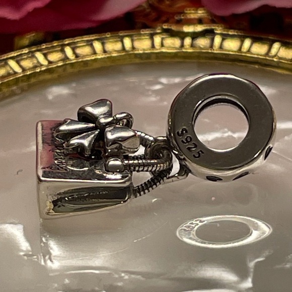 Charm for Pandora Bracelet Purse I Love Shopping Sterling Silver - Picture 7 of 10